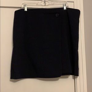 Navy wrap skirt